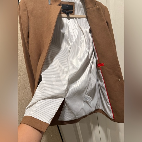 J.Crew Regent Blazer in Camel Wool Flannel , size 12 - Picture 3 of 15